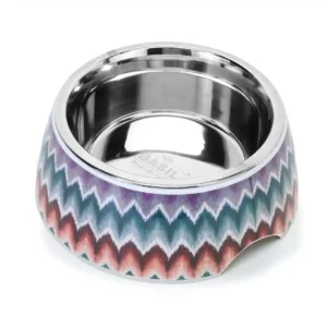 Basil Melamine Multi Zig Zag Printed Bowl