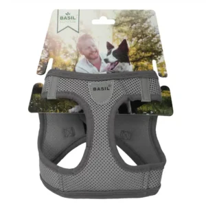 Basil Mesh Harness for Small Breed Dogs & Cats (Gray)