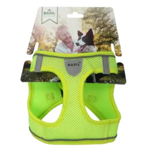 Basil Mesh Harness for Small Breed Dogs & Cats (Neon Yellow)