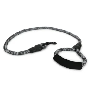 Basil Rope Leash for Dogs 4 Feet (Black & Gray)