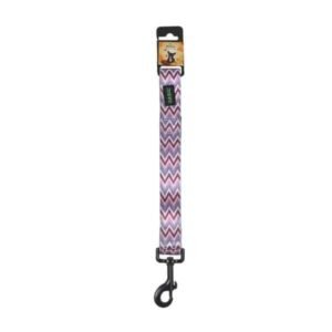 Basil Printed Padded Leash for Dogs - Purple