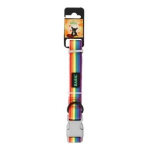 Basil Printed Padded Collar for Dogs - Rainbow Colour