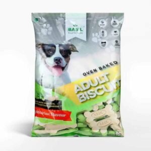 Basil Dog Biscuits Bone Shaped for Adult Dogs