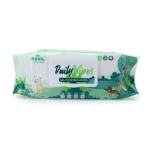 Basil Daily Wipes, All Purpose Pet Grooming Wet Wipes