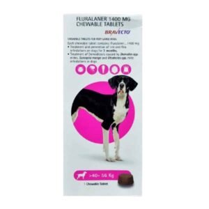 Bravecto Tick & Flea Chewable Tabs For Dogs 40-56 kg