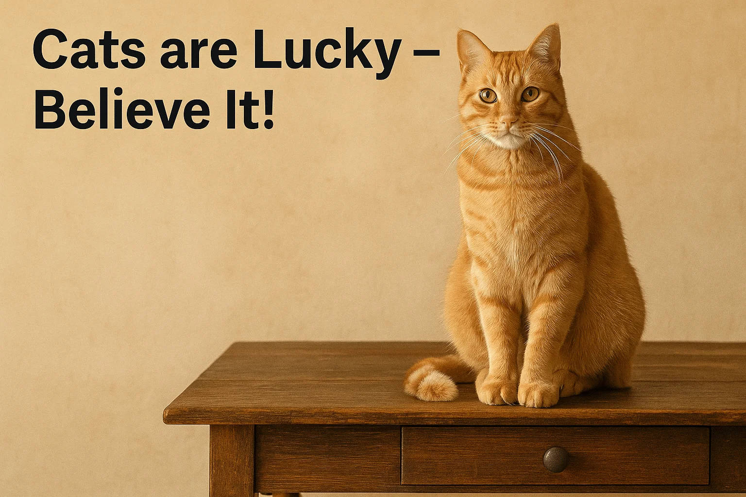 Cats are Lucky - Believe It!