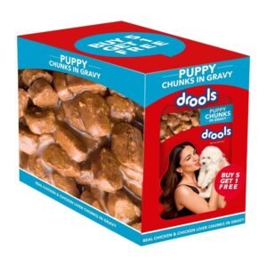 Drools Real Chicken & Chunks Liver in Gravy Puppy ( 5+1 )