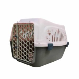 Travel Carrier For Cats and Dogs 20 inch Pink & Grey