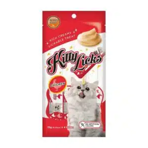 Rena Kitty Licks Chicken for Cats