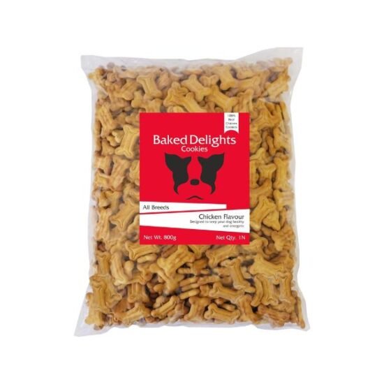 Drools Baked Delights Chicken Bones Shape Drools Baked Delights Chicken Bones Shape