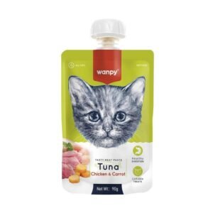 Wanpy Meat Paste Tuna Chicken and Carrot Cat Wet Food