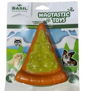 Basil Pizza Slice Toy For Dogs