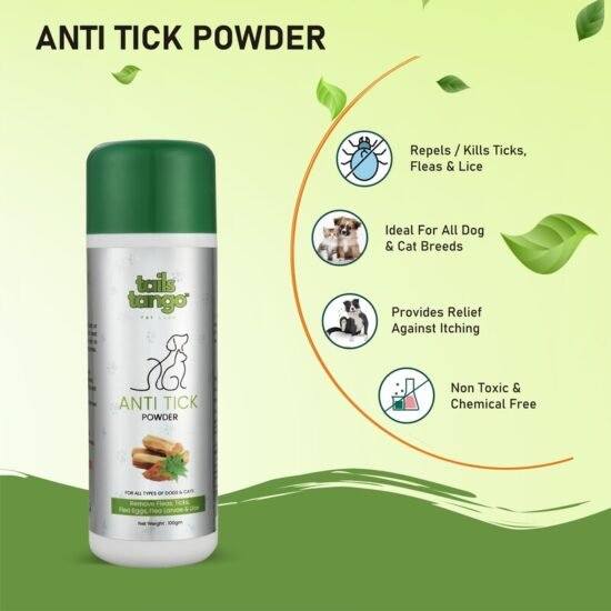 Tails Tango Anti Tick Powder For Dogs and Cats 100gm