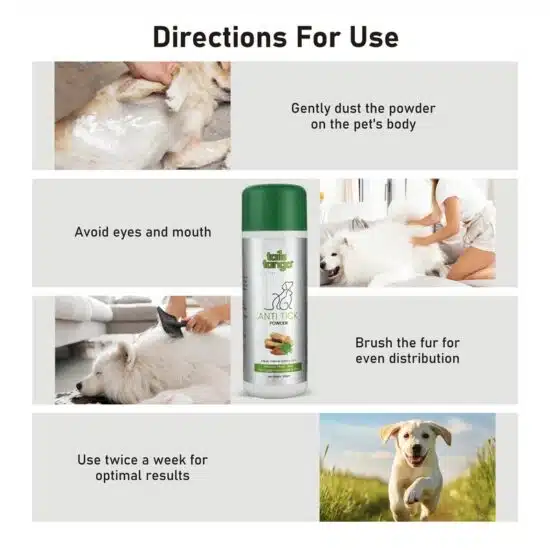 Tails Tango Anti Tick Powder For Dogs and Cats 100gm Tails Tango Anti Tick Powder For Dogs and Cats 100gm