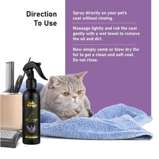 Tails Tango Dry Bath Lavender Shampoo For Dogs and Cats Tails Tango Dry Bath Lavender Shampoo For Dogs and Cats