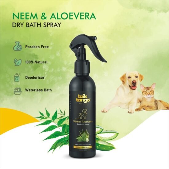 Tails Tango Dry Bath Neem Aloevera Shampoo For Dogs and Cats Tails Tango Dry Bath Neem Aloevera Shampoo For Dogs and Cats