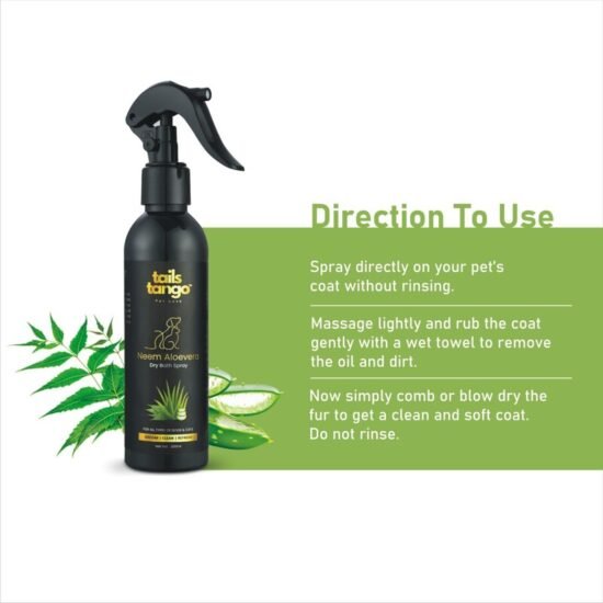 Tails Tango Dry Bath Neem Aloevera Shampoo For Dogs and Cats Tails Tango Dry Bath Neem Aloevera Shampoo For Dogs and Cats