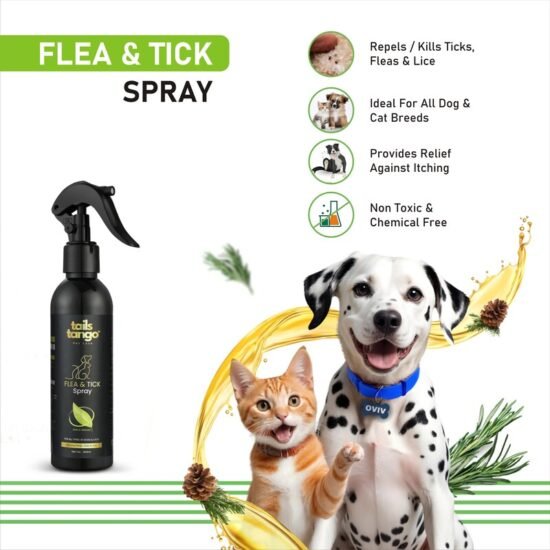 Tails Tango Anti Tick Flea Spray For Dogs and Cats 200ml Tails Tango Anti Tick Flea Spray For Dogs and Cats 200ml