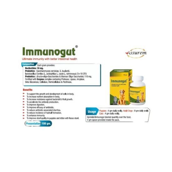 Immunogut Tablet 100gm Dog and Cats Supplement Immunogut Tablet 100gm Dog and Cats Supplement