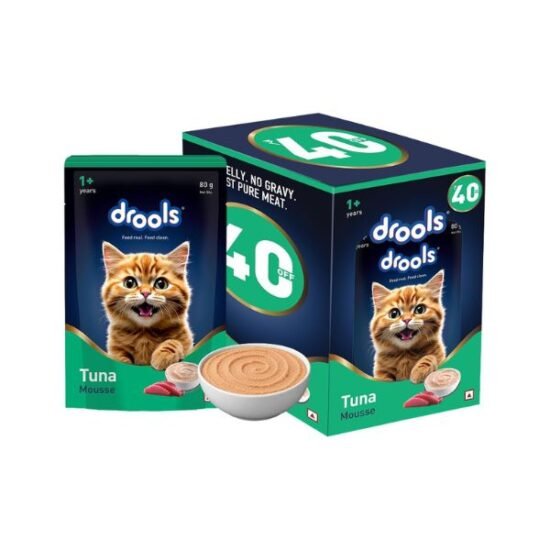 Drools Tuna Kitten Cat Wet Mousse 80g Pack of 5