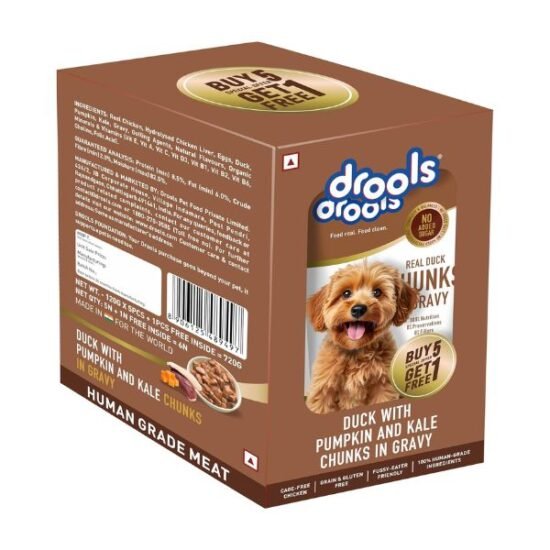 Drools Duck with Pumpkin & Kale Gravy For Dogs Drools Duck with Pumpkin & Kale Gravy For Dogs